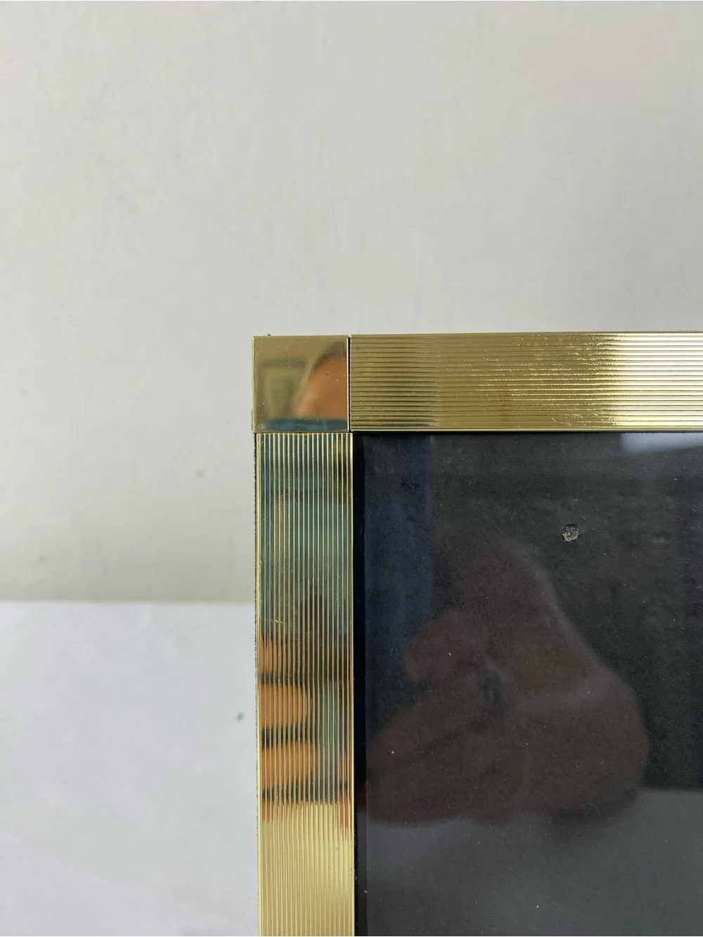 Hollywood Regency Gold brass 1990 Vintage picture frame 4x6